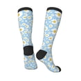 thumbnail image 5 of Lsque Daisies Flowers Printed Crew Socks Men's Women's LightWeight Thin Casual Calf Socks ,Knee High Socks,Cotton Socks, 5 of 9