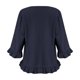 thumbnail image 5 of TaTaai Women's Casual Washed Wrinkle Solid Color Crew Neck 3/4 Sleeve Tops Soft Comfortable Fashion Pullover Blouses Versatile for Daily Home Office Gift, 5 of 5