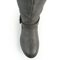 thumbnail image 5 of Journee Womens Spokane Wide Calf Stacked Heel Riding Boots, 5 of 10