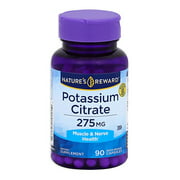 Nature's Reward 90-Count 275 mg Potassium Citrate Quick Release Capsules