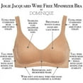 thumbnail image 6 of Jolie Jacquard Wire Free Minimizer Bra, 6 of 6