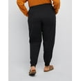 thumbnail image 4 of Hanes Originals Women’s Cotton Joggers, 29" (Plus Size) Black 2X, 4 of 6