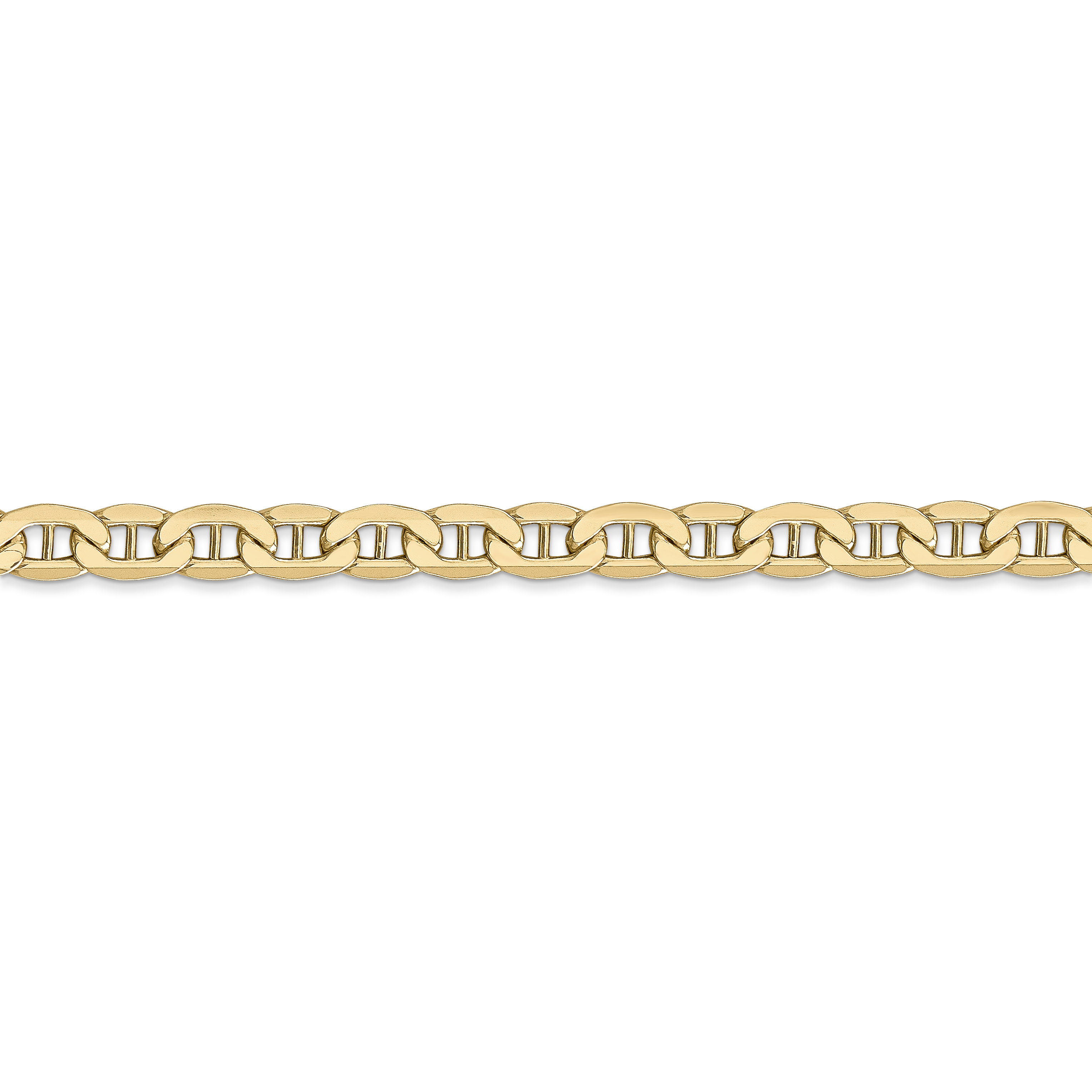 Primal Gold 14 Karat Yellow Gold 4.75mm Semi-Solid Anchor Chain - image 4 of 7