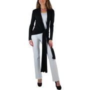 ToBeInStyle Women's Multi-Purpose Wrap Shawl Cardigan - Black - Medium