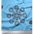 thumbnail image 1 of Soimoi Moss Georgette Fabric Floral & Mandala Decorative Print Fabric by The Yard 42 Inch Wide, 1 of 3