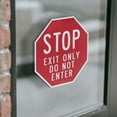 thumbnail image 3 of Stop Exit Only Do Not Enter (2 Pack) 4 inch X 4 inch Octagon Vinyl Label Decal Sticker Weather Resistant, UV Protected for Workplace, Private Property, and Construction Site, Made in, 3 of 5