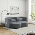 thumbnail image 5 of Folding Sofa Bed With Teddy Bear Fabric, Convertible Floor Sofa For Living Room, Guest Room, Office And Apartment Use, 5 of 9