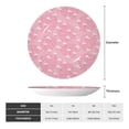 thumbnail image 2 of Cauagu Flamingos and Flowers Print Bone China Decorative Plate, Wall Mount Plate Holiday Decor Decorative Ceramic Plates with Stand Elegant Household Plates Decorative-7in, 2 of 6