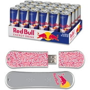 Action 8GB USB SnowDrive and Red Bull Original Energy Drink, 24pk, Red Text