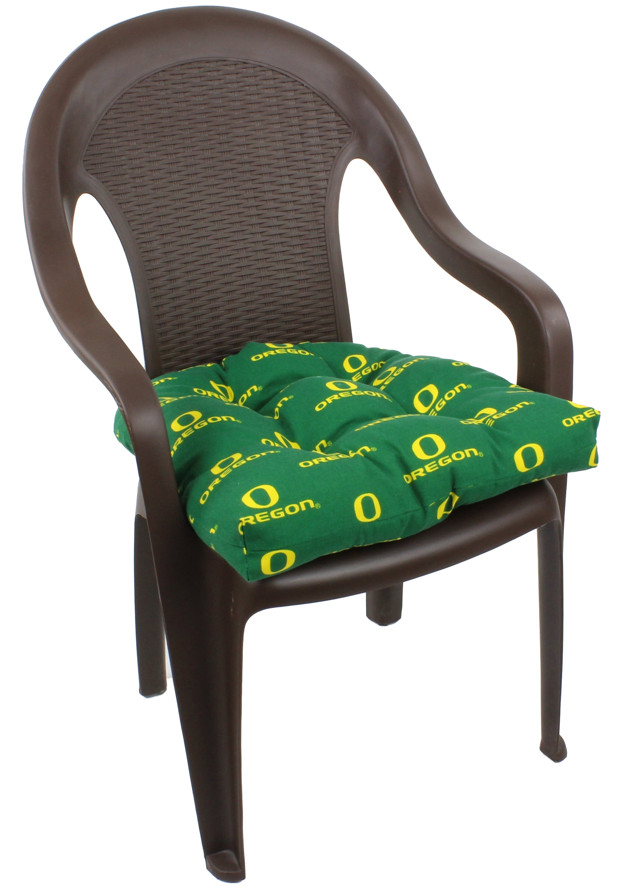 College Covers Oregon Ducks Patio Seat D Cushion 20" x 20", 2 Tie Backs