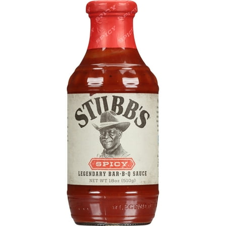 Stubb's Gluten Free Spicy Barbecue Sauce, 18.0 oz Bottle