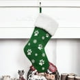 thumbnail image 4 of Christmas Sale! 18 inch Christmas Stocking Pet Dog Stocking Dog Paw Fireplace Hanging Stocking for Christmas Holiday, 4 of 6