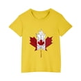 thumbnail image 2 of Lovzfmll Maple Leaf Print Short Sleeve Tee for Boys & Girls, Cute Casual Cotton Top for Kids, Loose Fit Blouse for Kids 4-5 Years, 2 of 9
