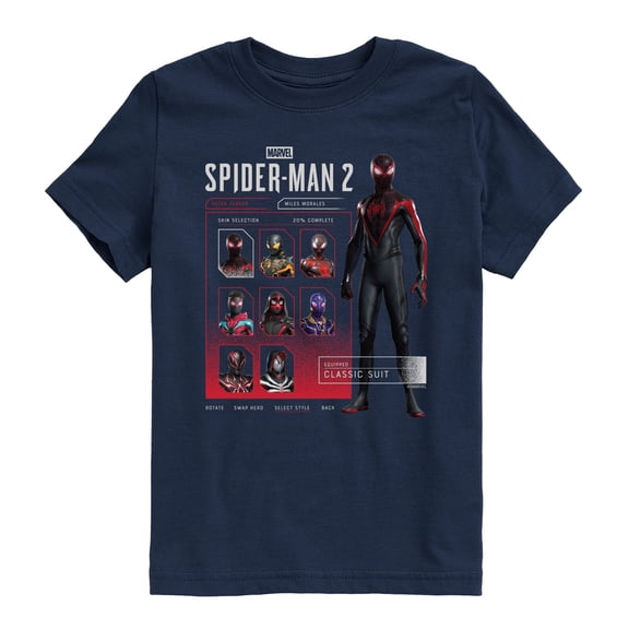 Spider-Man - Miles Skin Select - Youth Boys Short Sleeve Graphic T-Shirt