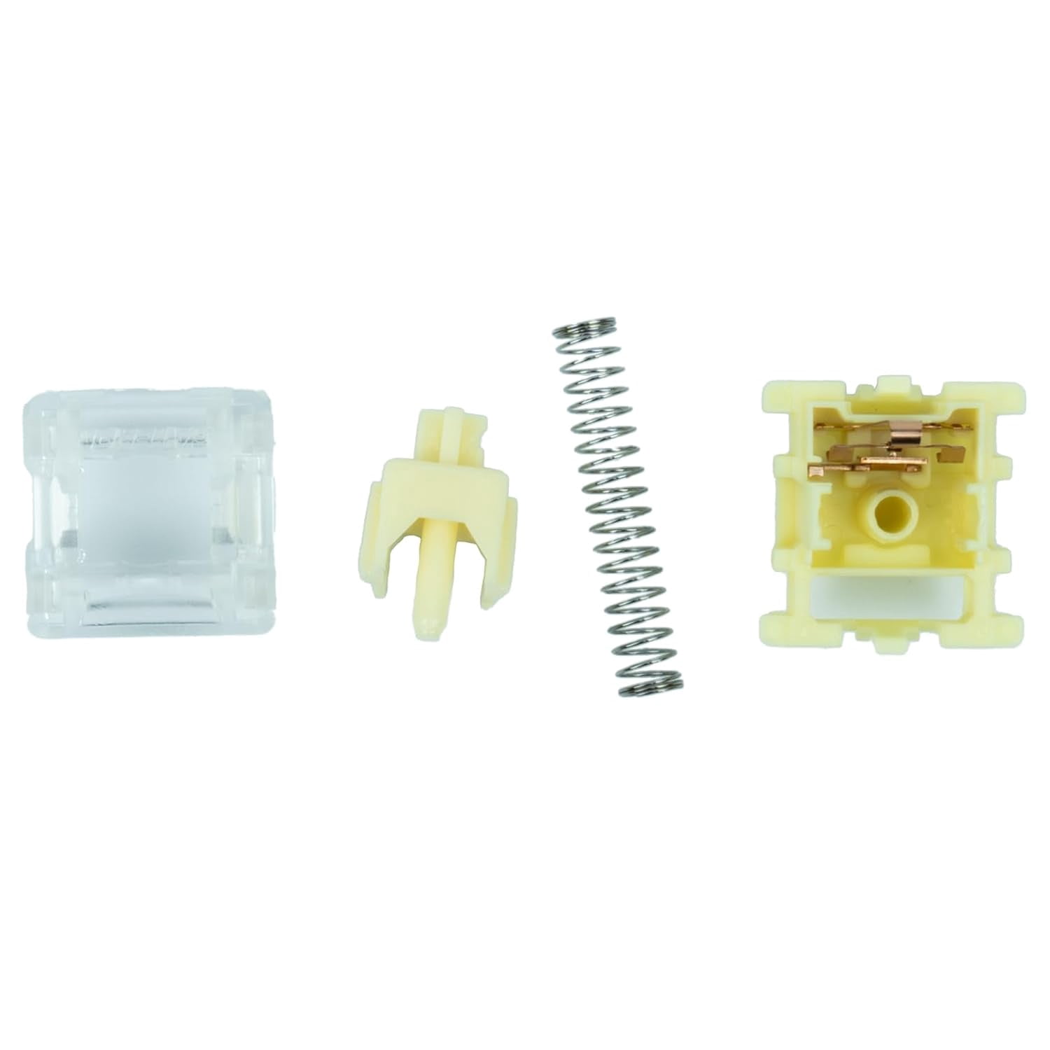 GATERON Jelly Series Keyboard Switches, Linear Tactile Silent RGB LED 5 Pin Factory Pre-lubed Full POM Key Switches for MX Mechanical Keyboard (Banana,110PCS)