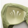 thumbnail image 4 of DuoJiaJ Women Casual Adjustable Breathable Top Bra Underwear Without Steel Ring Gathering Plus Size Bras Green, 4 of 5