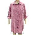 thumbnail image 3 of Vestido camisero vaquero de una sola botonadura para mujer, informal, holgado, sencillo, retro, para ir al trabajo, para otoño e invierno, nuevo, 3 of 5