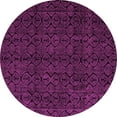 thumbnail image 1 of Ahgly Company Indoor Round Abstract Pink Modern Area Rugs, 4' Round, 1 of 4