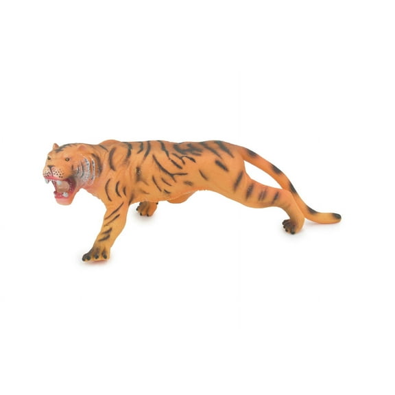 Tiger, Cat, Asian, Very Large, Soft Rubber Animal, Hand Painted, Educational, Toy, Kids, Realistic Figure, Lifelike Model, Figurine, Replica, Gift, 15" ABC23 BB302