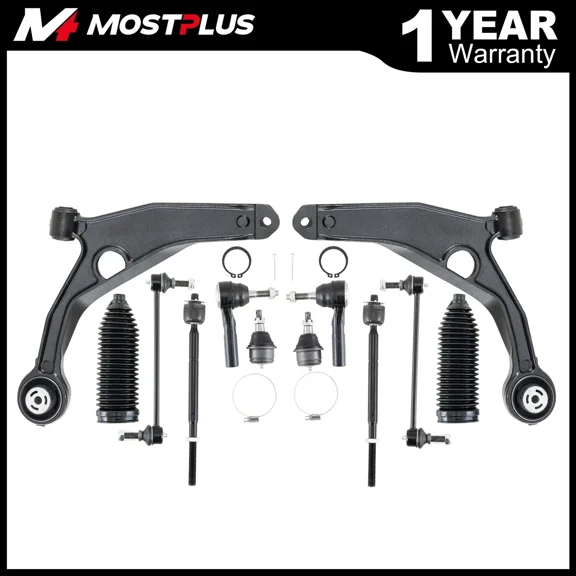 MOSTPLUS Front Control Arm Ball Joints Sway Bar Link Tie Rod End for 09-20 Dodge Journey