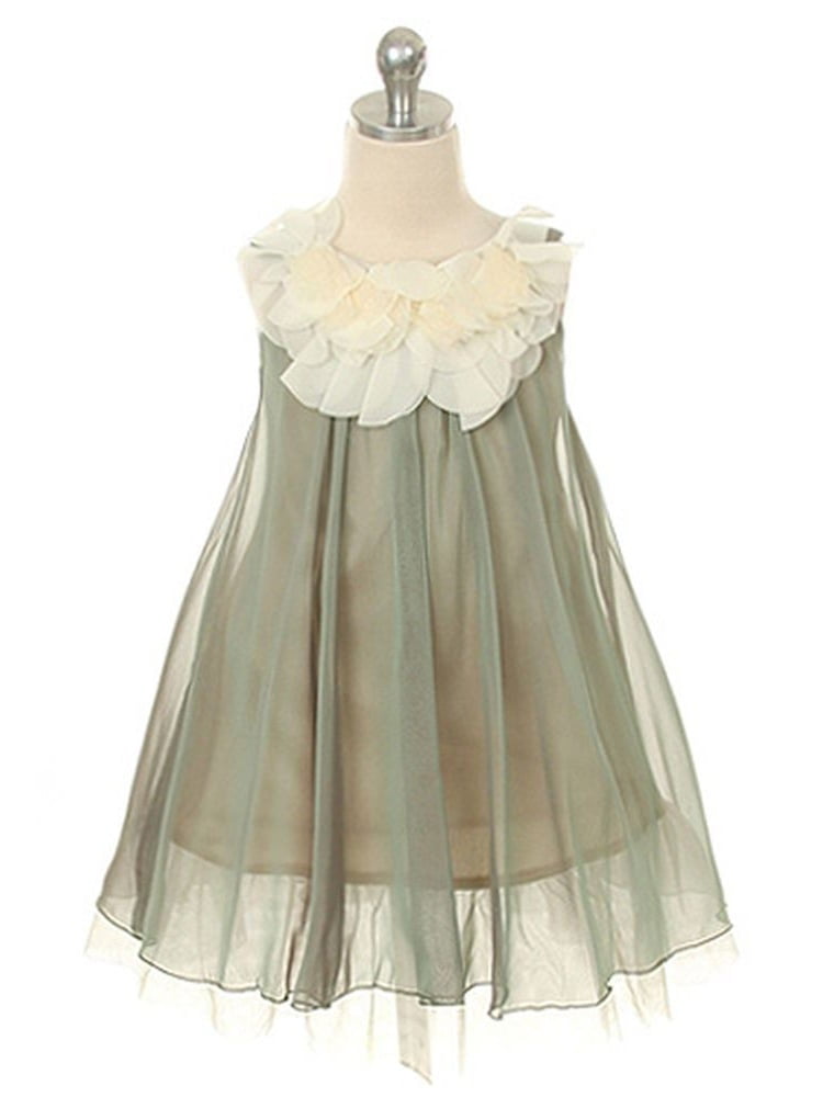 girls sage dress