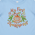 thumbnail image 4 of Inktastic My 1st Thanksgiving Pumpkin Vegetables in Orange and Green Boys or Girls Baby T-Shirt, 4 of 5