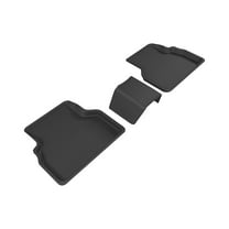 3D MAXpider Second Row Custom Fit All-Weather Floor Mat for Select Audi Q3 Models - Kagu Rubber (Black)