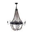 thumbnail image 1 of Large Rope Pendant Lamp, 8 Bulbs, 1 of 1