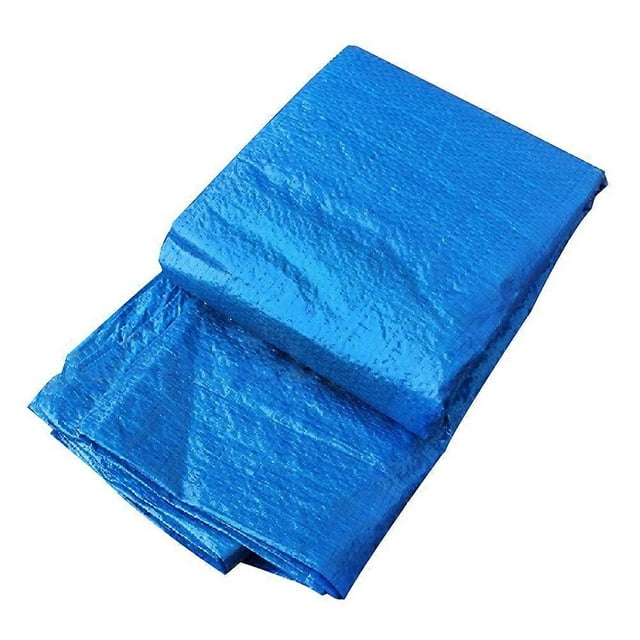 Pool Ground Tarp Waterproof Prevent Rain Blue 295x206cm For Family And Friends 1Pcs