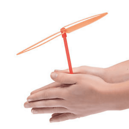 Learning To Fly Helicopter - Dragonflies, Fun Flying Toys, Party Favors -Twirl and Watch it Fly Like a Helicopter!