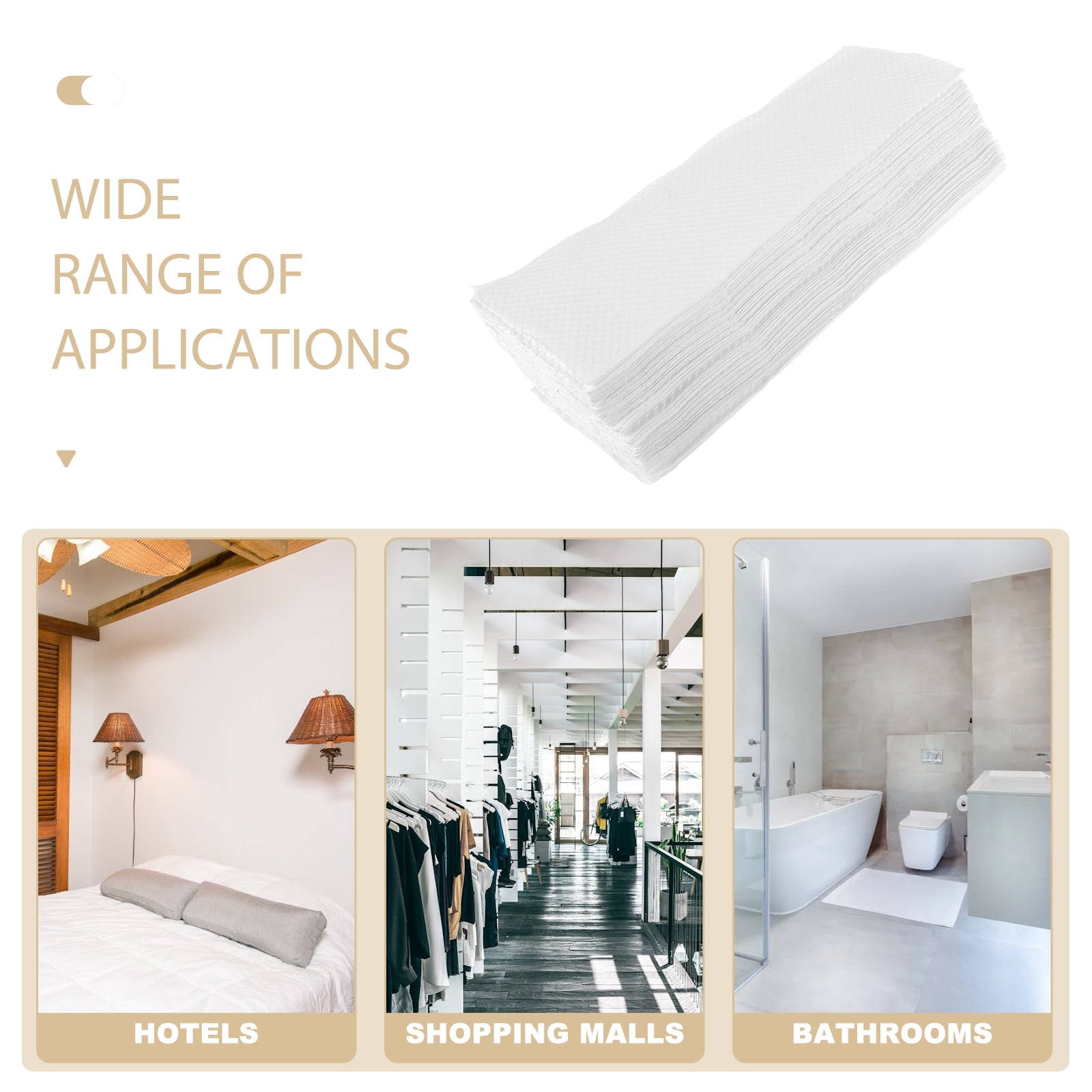 Disposable Guest Towels 200pcs White Paper Napkins Absorbent Hand Towels for Bathroom Wedding Parties Christmas