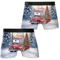 thumbnail image 3 of Santa is Coming Australian Cattle Dog Merry Christmas Xmas Noel Truck Tree All Over Print Boxer Briefs Underwear for Men Dad Heeler Lover Gifts - 02023, 3 of 6