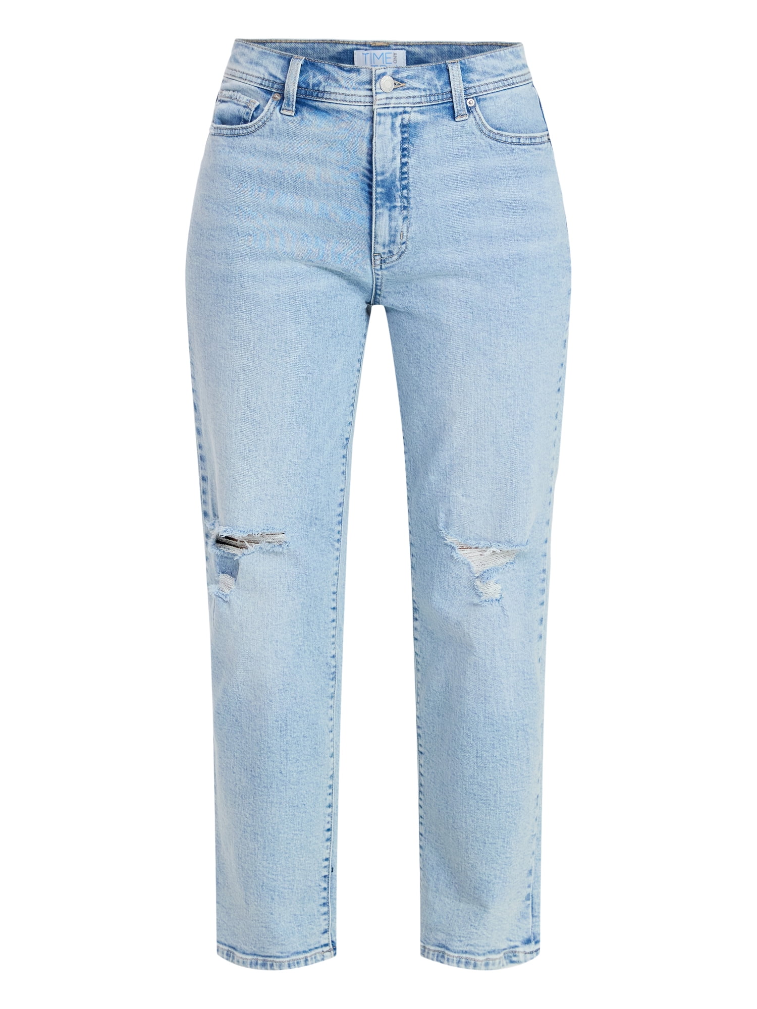 Time and Tru Women's Relaxed Boyfriend Jeans, 26" Inseam, Sizes 0-22