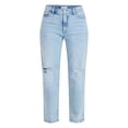 thumbnail image 6 of Time and Tru Women's Relaxed Boyfriend Jeans, 26" Inseam, Sizes 0-22, 6 of 6