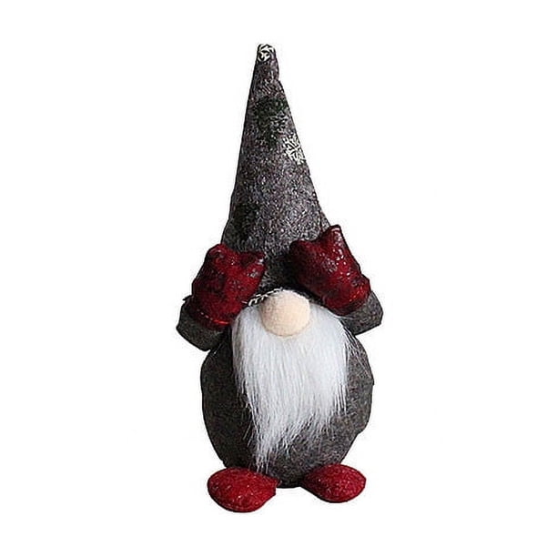Decoración navideña de muñeca sin rostro, linda muñeca enana con ojos tapados, decoración de escritorio