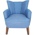 thumbnail image 2 of Sillon Individual Abanico Retro Vintage DAREKA WOOD Madera y Tela 100% Artesanal, 2 of 6