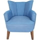 thumbnail image 2 of Sillon Individual Abanico Retro Vintage DAREKA WOOD Madera y Tela 100% Artesanal, 2 of 6