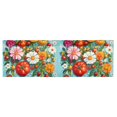 thumbnail image 6 of Yayeee Kitchen Valance Rod Pocket 54" x 18" Living Room Window Curtain, Pink Floral Tomatoes, 6 of 6
