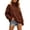 Brown, variant on yillto Womens Plus Size Turtleneck Sweater Pullover Long Sleeve Cable Knit Fall Winter Warm Sweaters