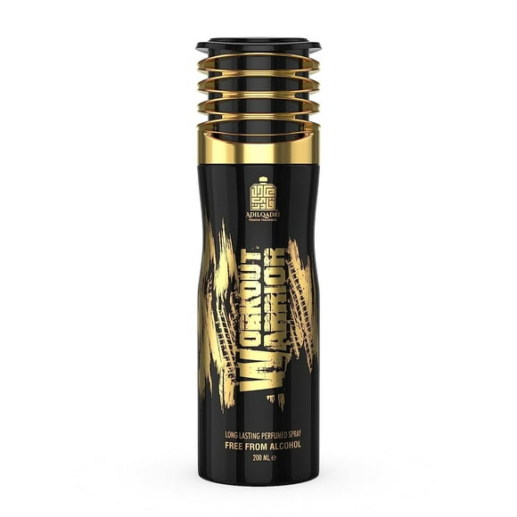 Adilqadri Workout Warrior Perfumed Body Spray For Men 200ml, 6.7 Fl.oz. | Long Lasting Deo For Boys, Free From Alcohol- With Lavender, Geranium & Sandalwood Notes | Perfect For Daily Use, Office Wear