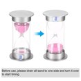 thumbnail image 4 of Unique Bargains Minuterie de Sable 30 Minutes, Horloge Sable, Compte à Rebours Verre de Sable, Sables Roses, 4 of 5