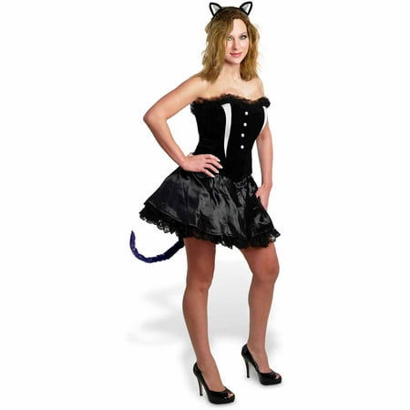 Lava Diva Cat Corset Women's Plus Size Adult Halloween