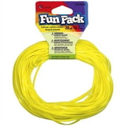 Fun Pack Plastic Craft Lace 20yd/pkg-yel