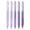 Purple, variant on Retractable Gel Ink Pens, Fine Point, 0.7mm. Black Ink, 5 Pack, Smooth Writing Gel Ink Pens for Notes-taking Journaling Planning Drafting Drawing, No-Ink Bleeding for Home Office Use(White,6x0.4")