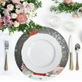 thumbnail image 5 of GZHJMY Winter Christmas Gnome Placemats 1Pcs,Holidays PVC Weave Place Mats Table Mats Non-Slip Easy to Clean for Home Kitchen BBQ Party Table Decor,15.4", 5 of 7