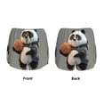 thumbnail image 3 of Hirioo Cartoon Pandas Basketball for Women's Double Layer Athletic Shorts High-Performance Gym Shorts with Inner Pocket, Elastic Waistband-XX-Large, 3 of 7