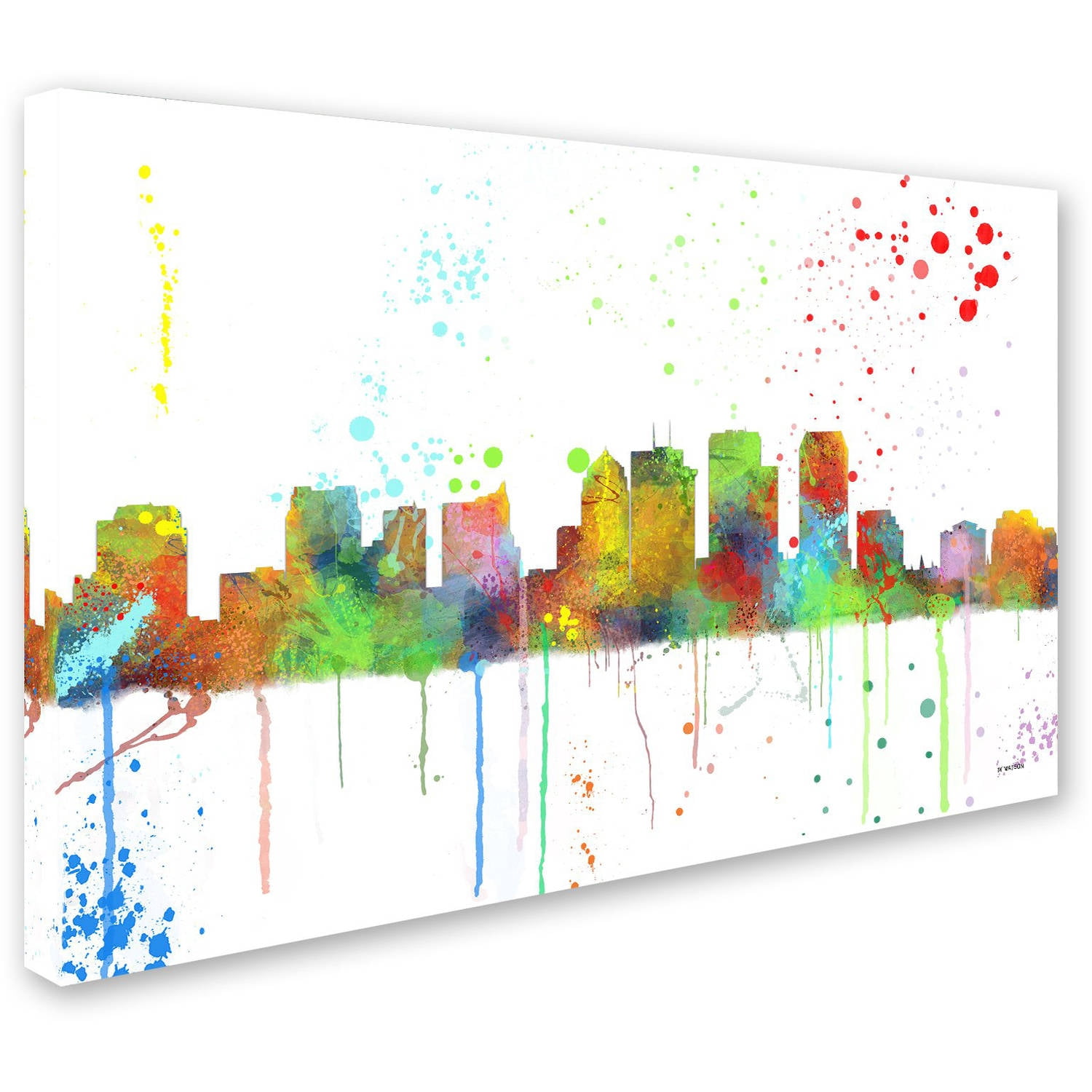 Trademark Fine Art "Tampa Florida Skyline Mclr-1" Canvas Art by Marlene Watson