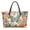 Butterfly Daisy, variant on Cherry Blossom Butterfly Print Stylish Shopping Bag, Large Capacity Top Handle Satchel for Market Tours and Daily Errands