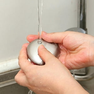 Stainless Steel Soap Bar, Odor  with Iron Molecules for Removing Strong Odors and Smells, Works As Hand Odor Remover, Kitchen Gadget for Garlic, Onion, Fish Smell