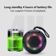 thumbnail image 4 of Matoen Bluetooth Speaker with Colorful Light Outdoor Mountaineering Speaker Portable Pendant Speaker Black, 4 of 9